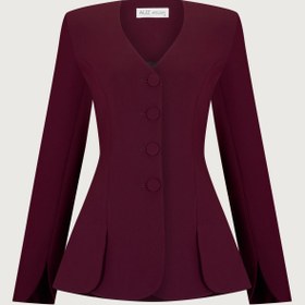 Resim Tulip Ceket - 40 / Bordo 