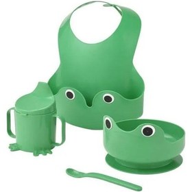 Resim Premium Ürün Kaliteli Üretim Dayanıklı Kullanışlı 4 Parça Sevimli Çocuk Yemek Beslenme Seti Mata 4 Parça 