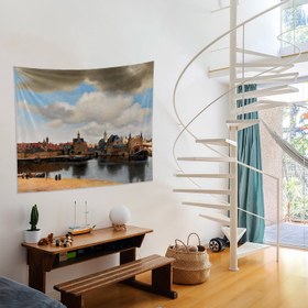 Resim View of Delft Duvar Örtüsü - 160 cm x 220 cm 