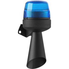 Resim Mesan LED Multifonksiyon 10 Ses Borulu Siren MS 5841 Mavi 12-24VAC/DC 
