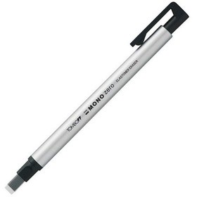 Resim Tombow Mono Zero Kalem Silgi Yassı Uç Gümüş 2.5X5 Mm 