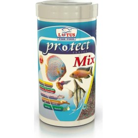 Resim Lotus Protect Mix Garlic Pro Chips 1000 ml Spirulina Cips Balık Yemi 