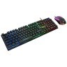 Resim Everest KM-198 Luminax Beyaz Gökkuşağı Aydınlatmalı Q Gaming Oyuncu Klavye + Mouse Set 