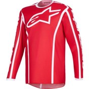 Resim Alpinestars Fluid Apex Off-road Genç Motosiklet Jerseyi Kırmızı Beyaz 