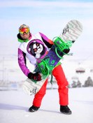 Resim SNOWSEA My World My Rules Panda Snowboard Ve Kayak Montu / Unisex Ss7640 