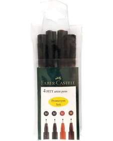 Resim Faber Castell Pitt Artist Pen 4Lü Promosyon Seti 