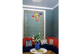 Resim Tavcam Gülbahar Karma Avize Çap 40 cm 