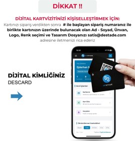 Resim Destade NFC ve QR Kodlu Dijital Kartvizit - Tek Dokunuşla İletişim 