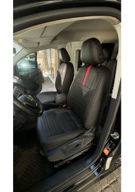 Resim Volkswagen Caddy 2015 2020 Arası Arka Sırt Arka Oturma 2 1 Uyumlu Oto Koltuk Kılıfı 