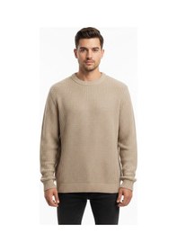 Resim Jack & Jones Jjenick Knit Crew Neck Noos Erkek Kahverengi Kazak - 12211275 