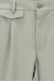 Resim Abdullah Kiğılı 7 Drop Slim Fit Dar Kesim Likralı Tokalı Klasik Kumaş Pantolon 