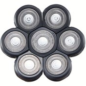 Resim 1 adet GERTZY 7-Cutter Yedek Tıraş Bıçağı Erkek Elektrikli Tıraş Makineleri için - Akıllı Yüzen Ek Başlık, Paslanmaz Çelik, Hipoalerjenik, Sakal ve Bıyık Bakımı için İdeal, Babalar Günü Hediyesi, Tıraş Aksesuarı 