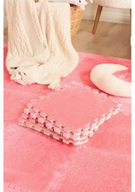 Resim Puzzle Mat Pembe 30x30 CM 4 Parça Bebek Çocuk Genç Odası Halısı Bebek Çocuk Genç Odası Halısı 