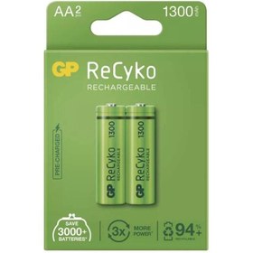 Resim Genel Markalar Recyko Şarjlı Pil Aa Kalem 1300 Mah Ni-mh 2li Paket 