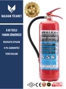 Resim ELİT YANGIN VE GÜVENLİK SİSTEMLERİ 6kg Ruhsata Uygun Toz Yangın Söndürme Tüpü - Yeni Tip 