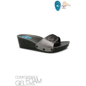 Resim Ceyo 9969-1 Dolgu Topuk Jelli Anatomik Taban Kadın Terlik Platin 36-40 Platin 
