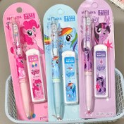 Resim 1 Adet My Little Pony Otomatik Mekanizmalı Kurşun Kalem, Akıcı Çalışma ve Dayanklı Dolum Yedeği Okul Ofis Malzemeleri İçin Hediye Paketi Doldurucu 