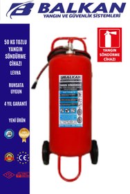Resim Balkan Ticaret 50 KG TOZLU YANGIN SÖNDÜRME CİHAZI RUHSATA UYGUN+LEVHA 