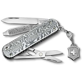 Resim Victorinox VT 0.6221.34 Classic Sd Brillant 58 MM Damast Çakı 