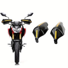 Resim Rüzgar Geçirmez Motosiklet Koruma Ekipmanı, El Kollukları ve Tutamak Koruyucu - Evrensel Aksesuar 