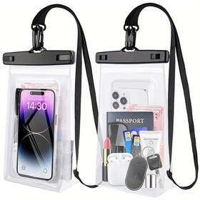 Resim Willowhaven 2 Adet Beyaz Yüksek Kaliteli Ipx8 Su Geçirmez Telefon Kılıfı Askılı Beyaz+beyaz 