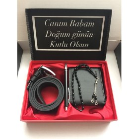 Resim Carlino Babaya Özel Cüzdan Seti 