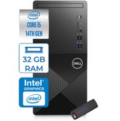 Resim Dell Vostro 3020MT Intel Core I5 14400 32GB 2tb SSD Windows 11 Pro Masaüstü Bilgisayar ZTN2042VDT3020MTW119+ZETTAUSBBELLEK 