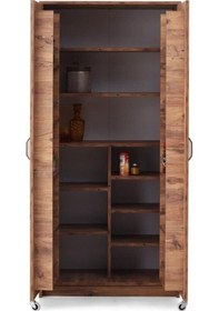 Resim Ekonomik 2 Kapılı Mutfak Kiler Erzak Dolabı 86X50X180 (531811051) 