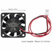 Resim 12V 4X4Cm Fan 40X40Mm -- Soğutucu Kuluçka Peltier Ekran Kar... 