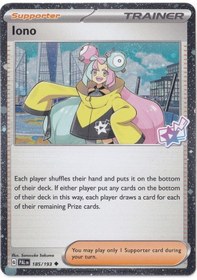 Resim Iono Cosmo Holo 185 - Pokemon Paldea Evolved - Pokemon Kartı Mint 