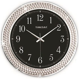Resim Time Gold Parıltı Duvar Saati Plastik 34 Cm Altın 