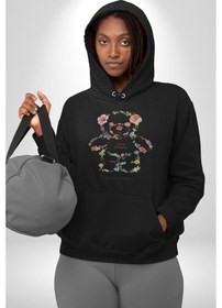 Resim Sadece Yaşamak Kadın Erkek Siyah Kapüşonlu Sweatshirt Hoodie Siyah 