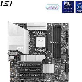 Resim MSI MB PRO B860M-A WIFI SOKET 1851 DDR5 8600MHZ(OC) 3xM.2 1x TB4 HDMI DISPLAY 5G LAN WIFI 7 mATX 