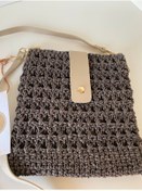 Resim PeriStore Hasır Kahve El Örmesi Telefon Çantası 