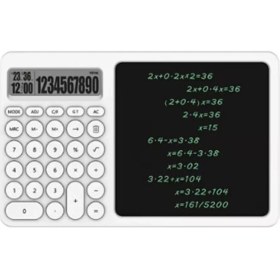 Resim Epilons Çok Amaçlı Digital Hesap Makinesi LCD Ekran Yazma Tableti Ofis Okul Için Silinebilir El Yazıs 