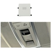 Resim Araba Dome Işık Düğmesi Sunroof Cam Anahtarı Düğmesi Mercedes-benz W166 / W292 2012-, Sol Sürüş, Stil: Düz Gri Beyaz 