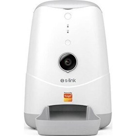 Resim S-Link Swapp SL-20 720P HD Wi-Fi Tuya Destekli Kameralı Akıllı Evcil Hayvan Besleyici 