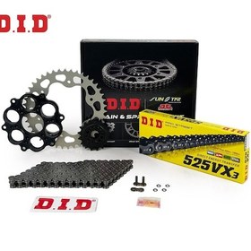Resim Dıd Zincir Dişli Seti Ducatı Hypermotard / Evo / Sp 1100 Cc 2007-2009 / Zincir : Dıd-525vx3 Çelik -104 / Dişli: Sunstar 15t - Jt 42t 