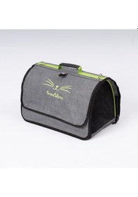 Resim Yıkanabilir Plastik Fileli Kedi Köpek Taşıma Çantası Flybag Model 