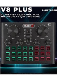 Resim Midex MX-2020 Live Set Efektli Ses Kartı Mikrofon Stand Kayıt Can 