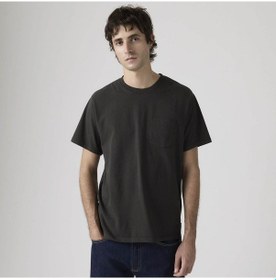 Resim Levis Essential Pocket Tee Siyah Erkek T-shirt 005h0-0039 Siyah 