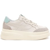 Resim Derimod Kadın Bej Deri Kalın Tabanlı Sneaker 23SFD370514 