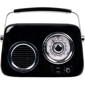 Resim KOZMOS Fb-r302-bk Siyah Retro Radyo Ve Bluetooth hoparlör 