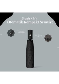 Resim Siyah Kılıflı Otomatik Kompakt Şemsiye 