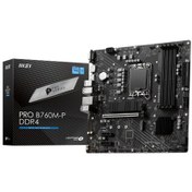 Resim MSI MB PRO B760M-P DDR4 SOKET 1700 DDR4 5333MHZ (OC) PCI-E Gen4 2X M.2 USB3.2 DP HDMI 1x2.5G LAN ATX 