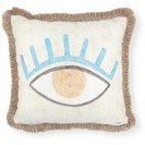 Resim Amulet Kırlent Bej Mavi 45 X 45 Cm The Mia
