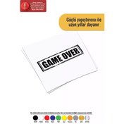 Resim Game Over - Araç, Oto, Laptop, Duvar Uyumlu Sticker 10 4 Cm 