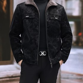 Resim Erkekler için Ağır Kışlık Ceket - Tam Fermuarlı, Termal İzoleli, Resmi Ofis ve Günlük Dış Giyim - Polyester Astarlı - Esnemez Kumaş - Soğuk Hava İçin Profesyonel Yönetici Ceketi 