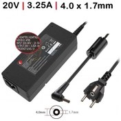 Resim Lenovo Uyumlu 20v 3.25a 65w 4.0 1.7mm Notebook Adaptörü, Şarj Cihazı Rna-ıb14 