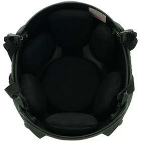 Resim Genel Markalar Koruyucu Yeşil Kulak Açık Raylı Air-soft Kask Miğfer 